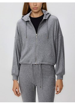 Reserved - Rozpinana bluza z wiskozą - ciemnoszary ze sklepu Reserved w kategorii Bluzy damskie - zdjęcie 188955876