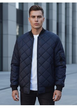 Kurtka męska pikowana bomber jacket granatowa TX2217 ze sklepu DSTREET.PL w kategorii Kurtki męskie - zdjęcie 188956005