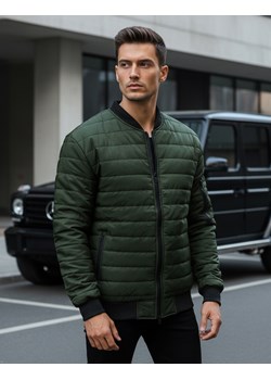 Kurtka męska pikowana bomber jacket zielona TX2211A ze sklepu DSTREET.PL w kategorii Kurtki męskie - zdjęcie 188956015