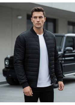 Kurtka męska pikowana bomber jacket czarna TX2213 ze sklepu DSTREET.PL w kategorii Kurtki męskie - zdjęcie 188956028