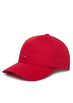 Czapka z daszkiem Tommy Hilfiger Th Flag Soft 6 Panel Cap AW0AW17781 Czerwony ze sklepu eobuwie.pl w kategorii Czapki z daszkiem damskie - zdjęcie 188956109