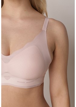 Jasnoróżowy Bezszwowy Biustonosz z Usztywnieniem Bez Fiszbin Zeritha ze sklepu renee.pl w kategorii Biustonosze - zdjęcie 188957345