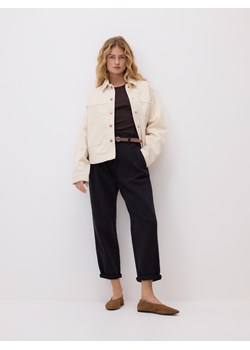 Reserved - Jeansy paperbag - czarny ze sklepu Reserved w kategorii Jeansy damskie - zdjęcie 188958038