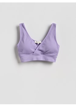 Reserved - Bezszwowy top - lawendowy ze sklepu Reserved w kategorii Biustonosze - zdjęcie 188958156