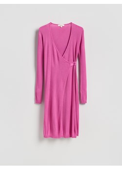 Reserved - Sukienka z wiskozy - różowy ze sklepu Reserved w kategorii Sukienki - zdjęcie 188958168