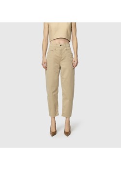 MAC Damskie spodnie materiałowe - Bora Kobiety Bawełna beżowy jednolity ze sklepu vangraaf w kategorii Spodnie damskie - zdjęcie 188958279