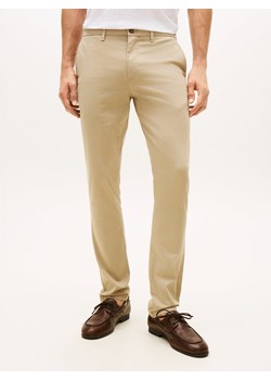 Tommy Hilfiger Chino - Bleecker Mężczyźni Bawełna beżowy jednolity ze sklepu vangraaf w kategorii Spodnie męskie - zdjęcie 188958399
