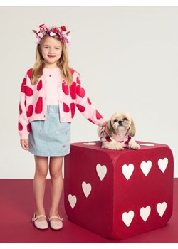 Sinsay - Spódnica mini z haftem w kształcie serc - niebieski ze sklepu Sinsay w kategorii Spódnice - zdjęcie 188959556