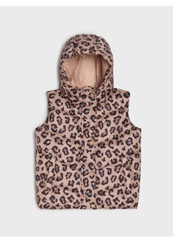 Sinsay - Pikowana kamizelka z kapturem - beżowy ze sklepu Sinsay w kategorii Kamizelki dziewczęce - zdjęcie 188959586