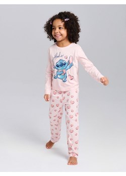 Sinsay - Bawełniana piżama dwuczęściowa z nadrukiem Stitch - różowy ze sklepu Sinsay w kategorii Piżamy dziecięce - zdjęcie 188959609