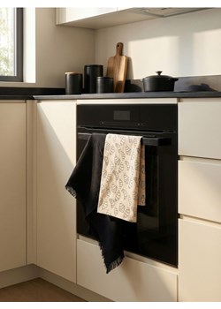 Sinsay - Zestaw ścierek kuchennych z motywem croissantów 2 pack - czarny ze sklepu Sinsay w kategorii Fartuchy kuchenne - zdjęcie 188959705