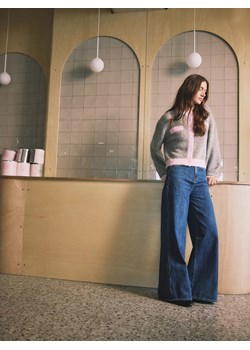 Reserved - Jeansy wide leg - niebieski ze sklepu Reserved w kategorii Jeansy damskie - zdjęcie 188960669