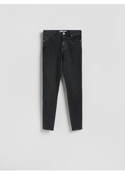 Reserved - Jeansy slim z dłuższą nogawką - czarny ze sklepu Reserved w kategorii Jeansy damskie - zdjęcie 188960768
