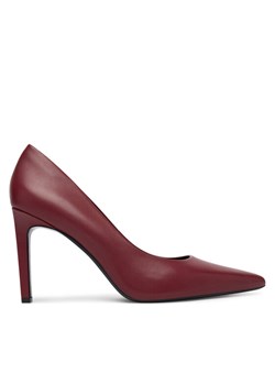 Szpilki Calvin Klein Ess Stiletto 90 HW0HW02608 Bordowy ze sklepu eobuwie.pl w kategorii Czółenka - zdjęcie 188960975