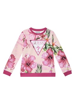 Guess Bluza K6GQ00 KA6R4 Różowy Regular Fit ze sklepu MODIVO w kategorii Bluzy dziewczęce - zdjęcie 188961718