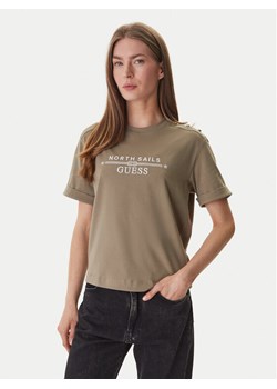 Guess T-Shirt GUESS x NORTH SAILS W6GI03 K2657 Zielony Relaxed Fit ze sklepu MODIVO w kategorii Bluzki damskie - zdjęcie 188961768