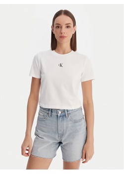 Calvin Klein Jeans T-Shirt LV047AB213 Biały Regular Fit ze sklepu MODIVO w kategorii T-shirty męskie - zdjęcie 188961769