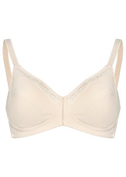 Triumph Biustonosz bezfiszbinowy Cotton Beauty 10094814 Beżowy ze sklepu MODIVO w kategorii Biustonosze - zdjęcie 188962617
