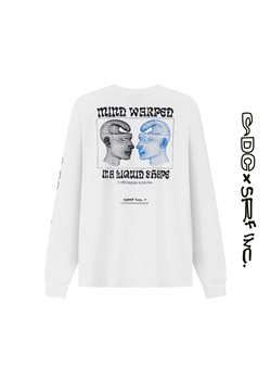 Mind Warped Ls - Paper White ze sklepu Surf Inc w kategorii Bluzki damskie - zdjęcie 188963569