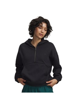 Damska bluza nierozpinana z kapturem Under Armour UA Icon Fleece HZ Hoodie - czarna ze sklepu Sportstylestory.com w kategorii Bluzy damskie - zdjęcie 188964288