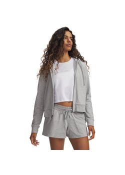 Damska bluza rozpinana z kapturem Under Armour Sport Terry FZ - szara ze sklepu Sportstylestory.com w kategorii Bluzy damskie - zdjęcie 188964296