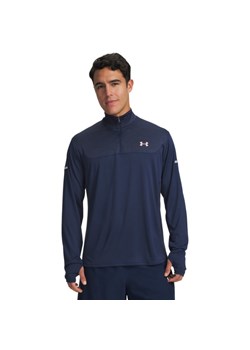 Męska bluza treningowa nierozpinana bez kaptura Under Armour UA Tech Utility 1/4 Zip - granatowa ze sklepu Sportstylestory.com w kategorii Bluzy męskie - zdjęcie 188964319