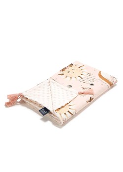 La Millou Dwustronny kocyk "Light Średniaka Velvet" w kolorze różowzm ze wzorem ze sklepu Limango Polska w kategorii Tekstylia - zdjęcie 188964838