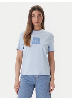 Calvin Klein Jeans T-Shirt LV047F819G Niebieski Classic Fit ze sklepu MODIVO w kategorii Bluzki damskie - zdjęcie 188965086