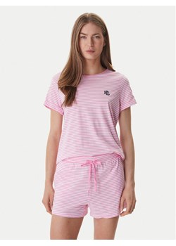 LAUREN RALPH LAUREN Piżama ILN12503 Różowy Regular Fit ze sklepu MODIVO w kategorii Piżamy damskie - zdjęcie 188965166