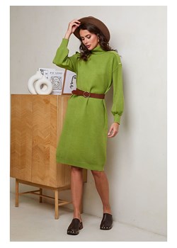 Soft Cashmere Sukienka dzianinowa w kolorze zielonym ze sklepu Limango Polska w kategorii Sukienki - zdjęcie 188965637
