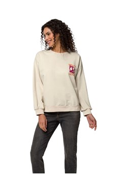 Heine Bluza w kolorze beżowym ze sklepu Limango Polska w kategorii Bluzy damskie - zdjęcie 188965647