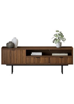 Szafka RTV na nóżkach 150 cm orzech warmia H3-P37 ze sklepu Edinos.pl w kategorii Szafki RTV - zdjęcie 188966019