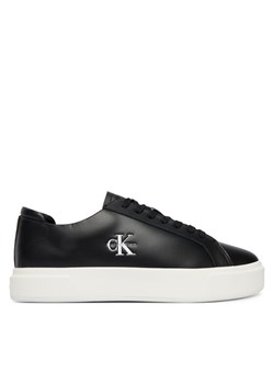 Sneakersy Calvin Klein Basket Cupsole Laceup Lth Ml YM0YM01460 Czarny ze sklepu eobuwie.pl w kategorii Buty sportowe męskie - zdjęcie 188966549