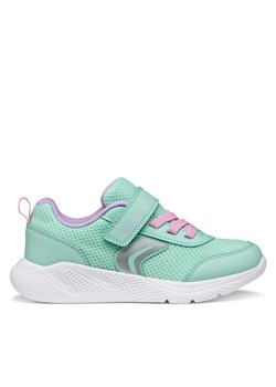 Sneakersy Geox J Sprintye Girl J36FWB 01454 C3BE8 D Zielony ze sklepu eobuwie.pl w kategorii Buty sportowe dziecięce - zdjęcie 188966586