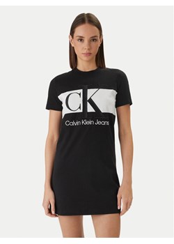 Calvin Klein Sukienka codzienna Blocking LV047F288G Czarny Regular Fit ze sklepu MODIVO w kategorii Sukienki - zdjęcie 188967636