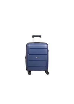 Granatowa walizka kabinowa z polipropylenu poszerzana Hard Class ze sklepu Słoń Torbalski w kategorii Walizki - zdjęcie 188968777