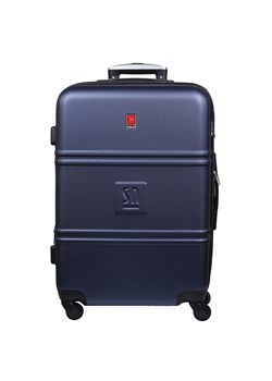Granatowa duża walizka 75 cm poszerzana Art Class Collection ze sklepu Słoń Torbalski w kategorii Walizki - zdjęcie 188968797