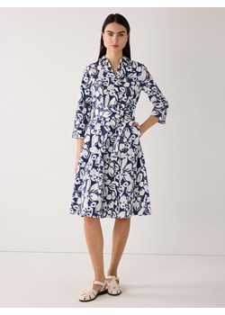 More & More Sukienka damska z bluzką Kobiety Bawełna granatowy wzorzysty ze sklepu vangraaf w kategorii Sukienki - zdjęcie 188968938
