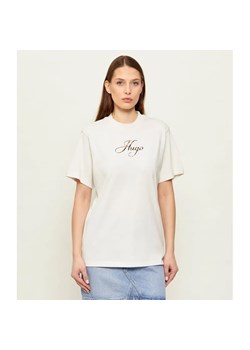 HUGO T-shirt Vintage | Regular Fit ze sklepu Gomez Fashion Store w kategorii Bluzki damskie - zdjęcie 188969237