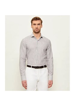 BOSS BLACK Lniana koszula H-HANK-SP-B1-C1-261 | Slim Fit ze sklepu Gomez Fashion Store w kategorii Koszule męskie - zdjęcie 188969288