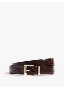 Mohito - Brązowy pasek z klamrą - ciemnobrązowy ze sklepu Mohito w kategorii Paski damskie - zdjęcie 188970286