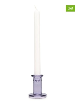 Salt and Pepper Świeczniki (2 szt.) "Mood" w kolorze fioletowym - wys. 8 cm ze sklepu Limango Polska w kategorii Świeczniki - zdjęcie 188973486