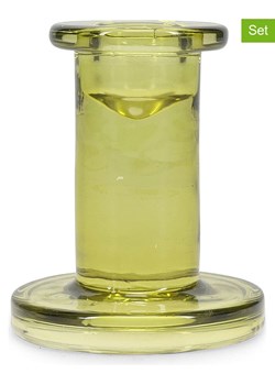 Salt and Pepper Świeczniki (2 szt.) "Mood" w kolorze zielonym - wys. 8 cm ze sklepu Limango Polska w kategorii Świeczniki - zdjęcie 188973488