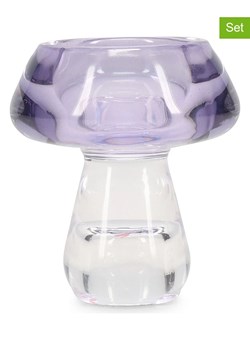 Salt and Pepper Świeczniki (2 szt.) "Mood" w kolorze fioletowym - wys. 7,5 cm ze sklepu Limango Polska w kategorii Świeczniki - zdjęcie 188973496