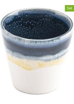 Salt and Pepper Kubki (4 szt.) "Flow" w kolorze biało-granatowym do mokki - 100 ml ze sklepu Limango Polska w kategorii Kubki - zdjęcie 188973589
