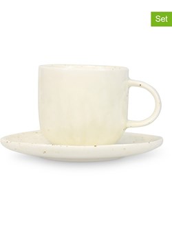 Salt and Pepper Spodki (4 szt.) "Studio Urban" w kolorze kremowym do filiżanek - Ø 15 cm ze sklepu Limango Polska w kategorii Dzbanki i zaparzacze - zdjęcie 188973616