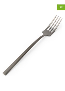 Salt and Pepper Widelczyki deserowe (6 szt.) "Terno" w kolorze czarnym - wys. 23 cm ze sklepu Limango Polska w kategorii Sztućce - zdjęcie 188973716