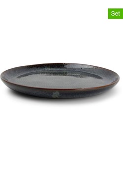 Salt and Pepper Talerze śniadaniowe (4 szt.) "Mielo" w kolorze czarno-zielonym - Ø 20,5 cm ze sklepu Limango Polska w kategorii Naczynia - zdjęcie 188973756