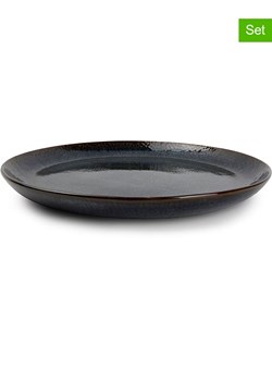 Salt and Pepper Talerze obiadowe (4 szt.) "Mielo" w kolorze czarno-zielonym - Ø 26,5 cm ze sklepu Limango Polska w kategorii Naczynia - zdjęcie 188973758