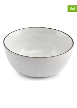 Salt and Pepper Miski (4 szt.) "Fina" w kolorze biało-czarnym - wys. 6,5 x Ø 14 cm ze sklepu Limango Polska w kategorii Naczynia - zdjęcie 188973915